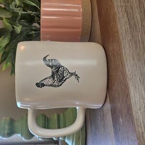 Rae Dunn - EARLY BIRD Double Sided Mug w/Rooster on back!  NEW!